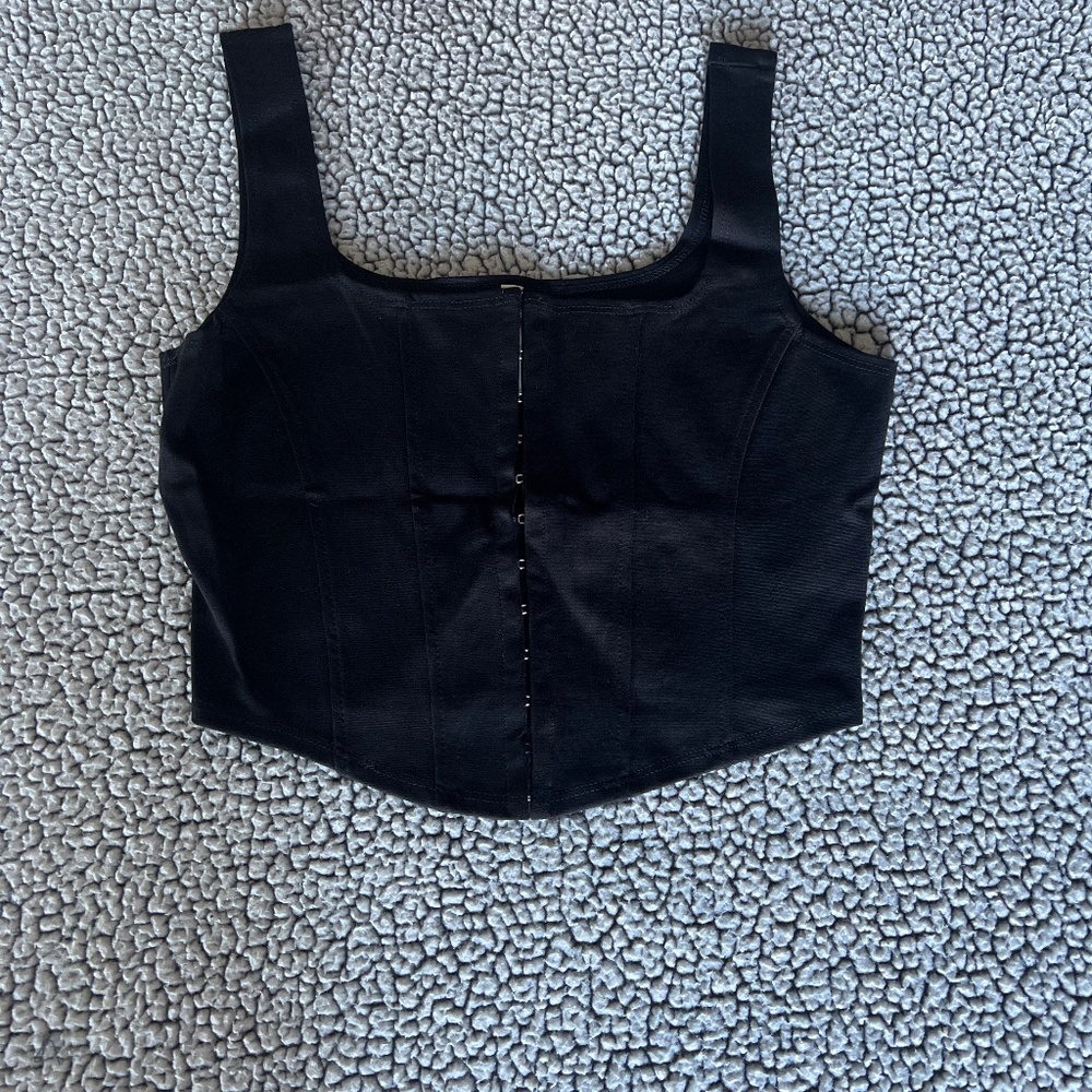 Nylon Ponte crop top